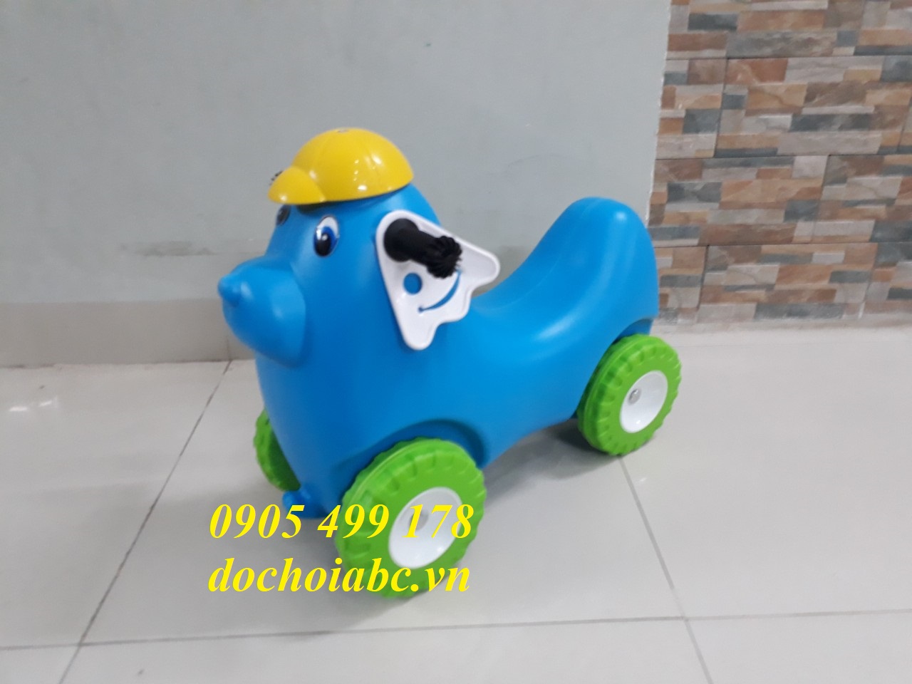 XE CHÒI CHÂN HÌNH CON CÚN CHO BÉ MẦM NON ABC - 001