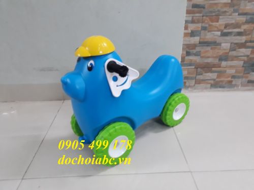 XE CHÒI CHÂN HÌNH CON CÚN CHO BÉ MẦM NON ABC - 001