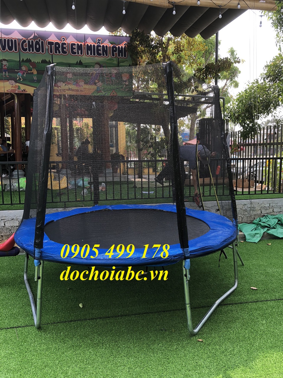 BẠT NHÚN LÒ XO TRẺ EM GIÁ RẺ ABC 011