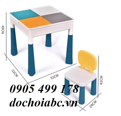 BỘ BÀN GHẾ LEGO CHO BÉ MẦM NON
