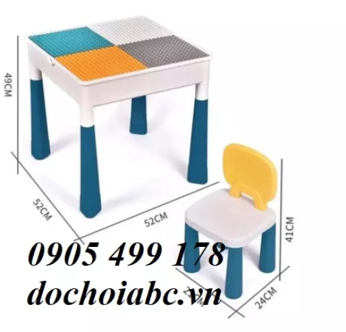BỘ BÀN GHẾ LEGO CHO BÉ MẦM NON