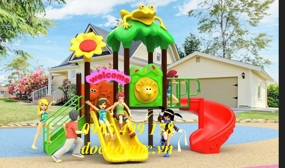 CẦU TRƯỢT LIÊN HOÀN NGOÀI TRỜI CHO BÉ ABC -013