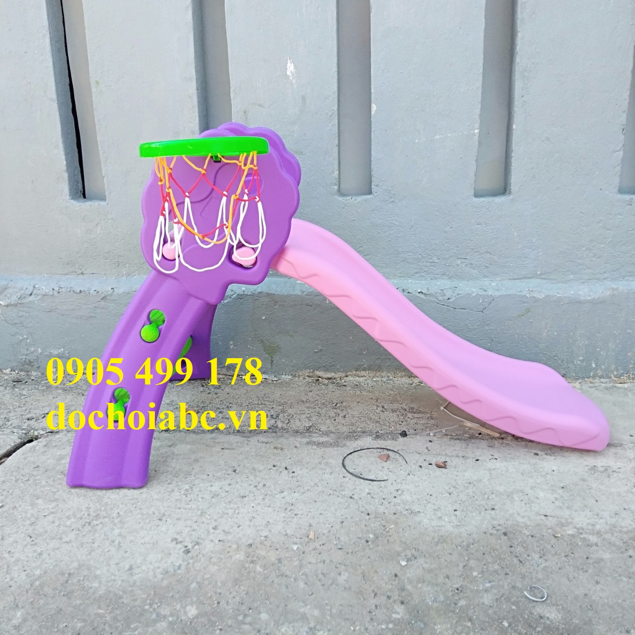 CẦU TRƯỢT MINI BÓNG RỔ CHO BÉ