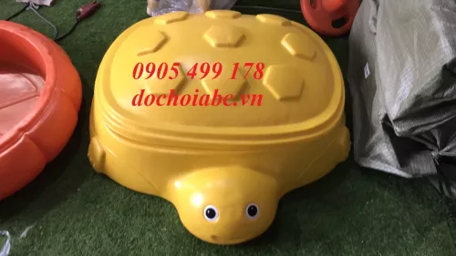 BỂ CHƠI CÁT NƯỚC HÌNH CON RÙA CHO BÉ MẦM NON