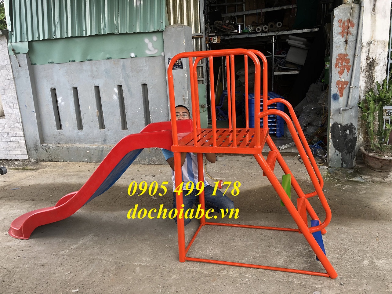 CẦU TRƯỢT ĐƠN 1 MÁNG CHO BÉ MẦM NON GIÁ RẺ - CHẤT LƯỢNG CAO