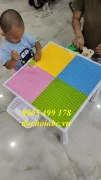 BỘ BÀN GHẾ LEGO XẾP HÌNH CHO BÉ MẦM NON