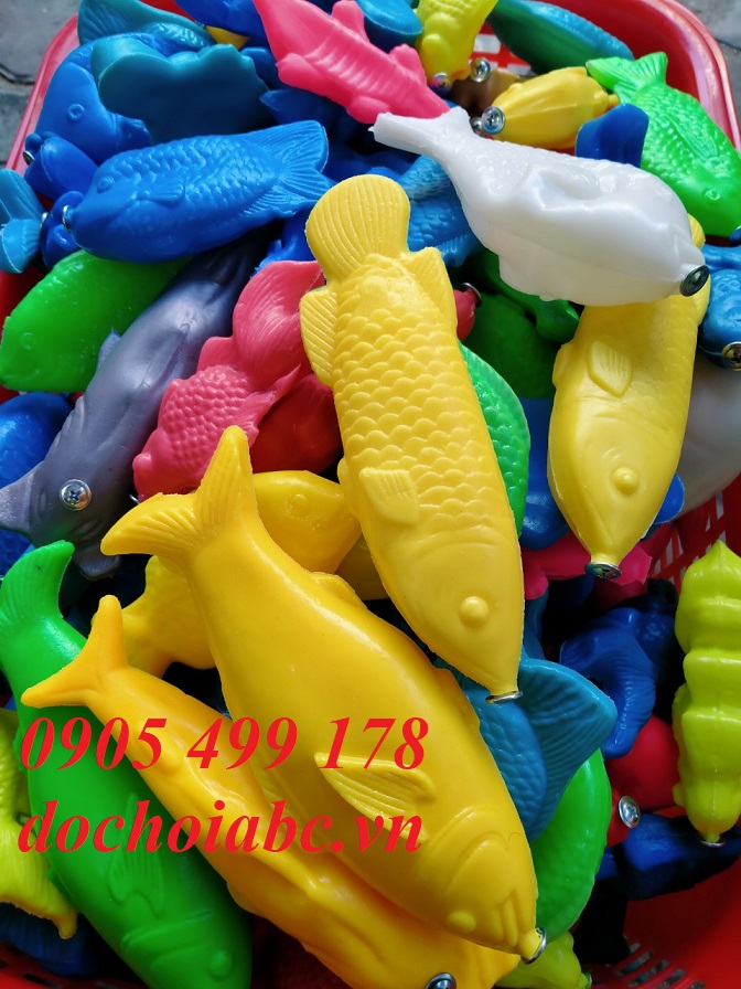Đồ Chơi Cá Nhựa Hồ Câu Cá Cho Bé Mầm Non