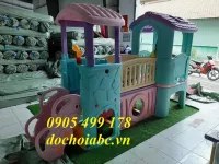 Bộ cầu trượt đôi 2 khối liên hoàn cho trẻ em giá rẻ - chất lượng nhất