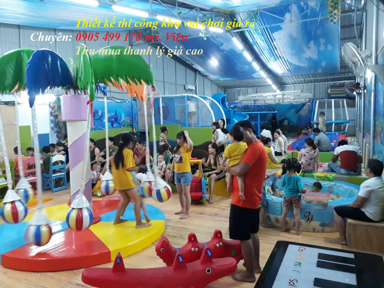 Lắp Đặt Sân Chơi Trẻ Em Trong Nhà – Làm Khu Vui Chơi Nhà Banh