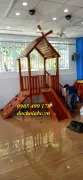 CẦU TRƯỢT GỖ CHO BÉ MẦM NON