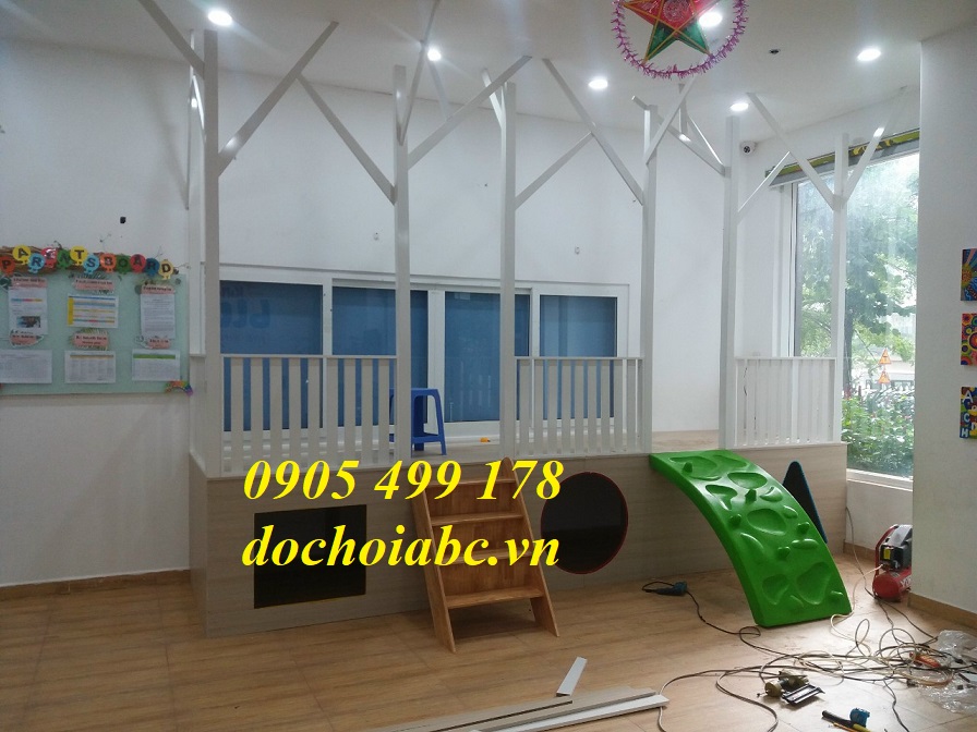 ĐỒ CHƠI CẦU TRƯỢT GỖ CHO BÉ MẦM NON GIÁ RẺ - UY TÍN NHẤT