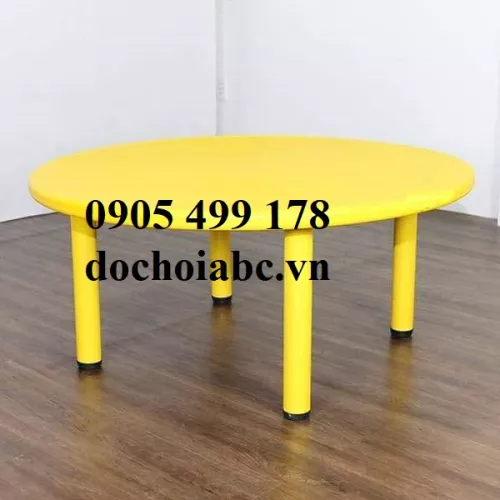 BÀN NHỰA ĐÚC CHO BÉ HÌNH TRÒN NHẬP KHẨU