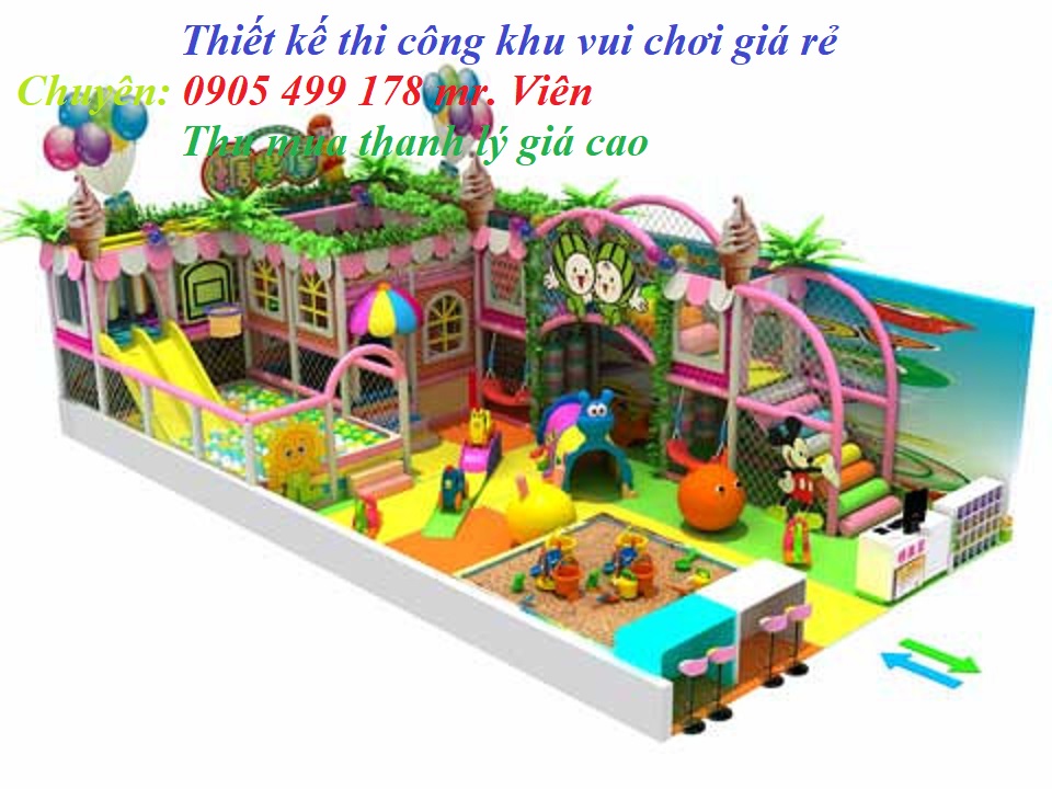 Lắp đặt khu vui chơi liên hoàn cho trẻ em trong nhà chất lượng nhất