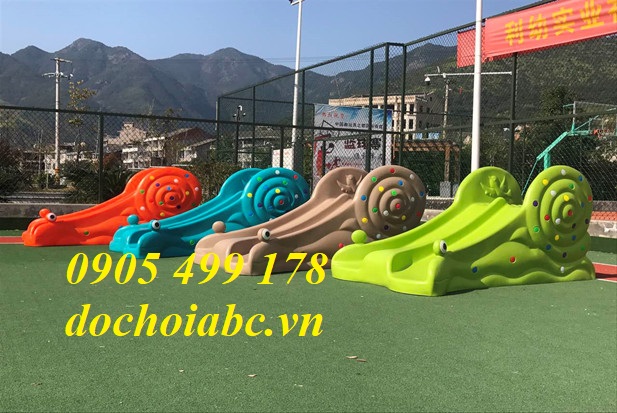 CẦU TRƯỢT HÌNH ỐC SÊN CHO BÉ MẦM NON