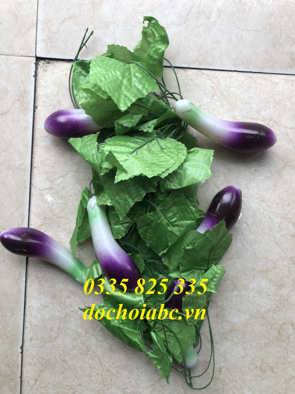 Mô Hình Dây leo hình rau củ giả mầm non