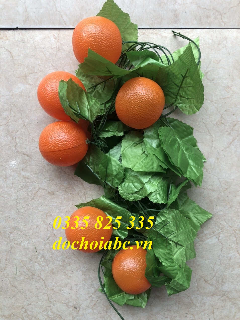 Mô Hình Dây leo hình hoa quả giả mầm non