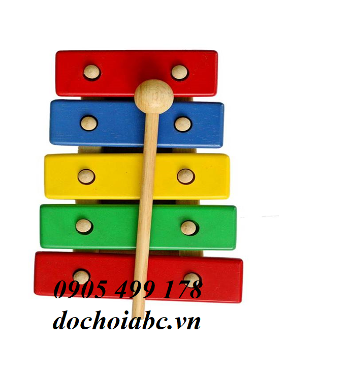 Đàn Xylophone 5 thanh bằng gỗ