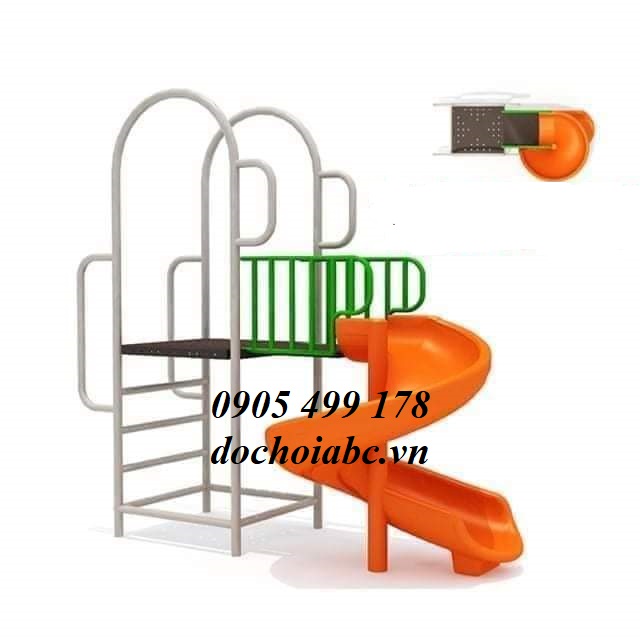 THANG LEO CẦU TRƯỢT XOẮN CHO BÉ MẦM NON