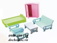 Bộ Đồ Chơi Gia đình ( Bộ bàn, ghế, giường, tủ )