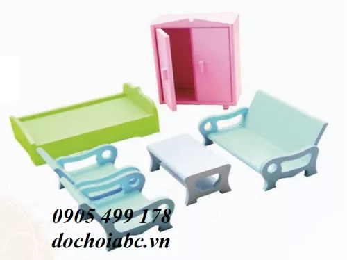 Bộ Đồ Chơi Gia đình ( Bộ bàn, ghế, giường, tủ )