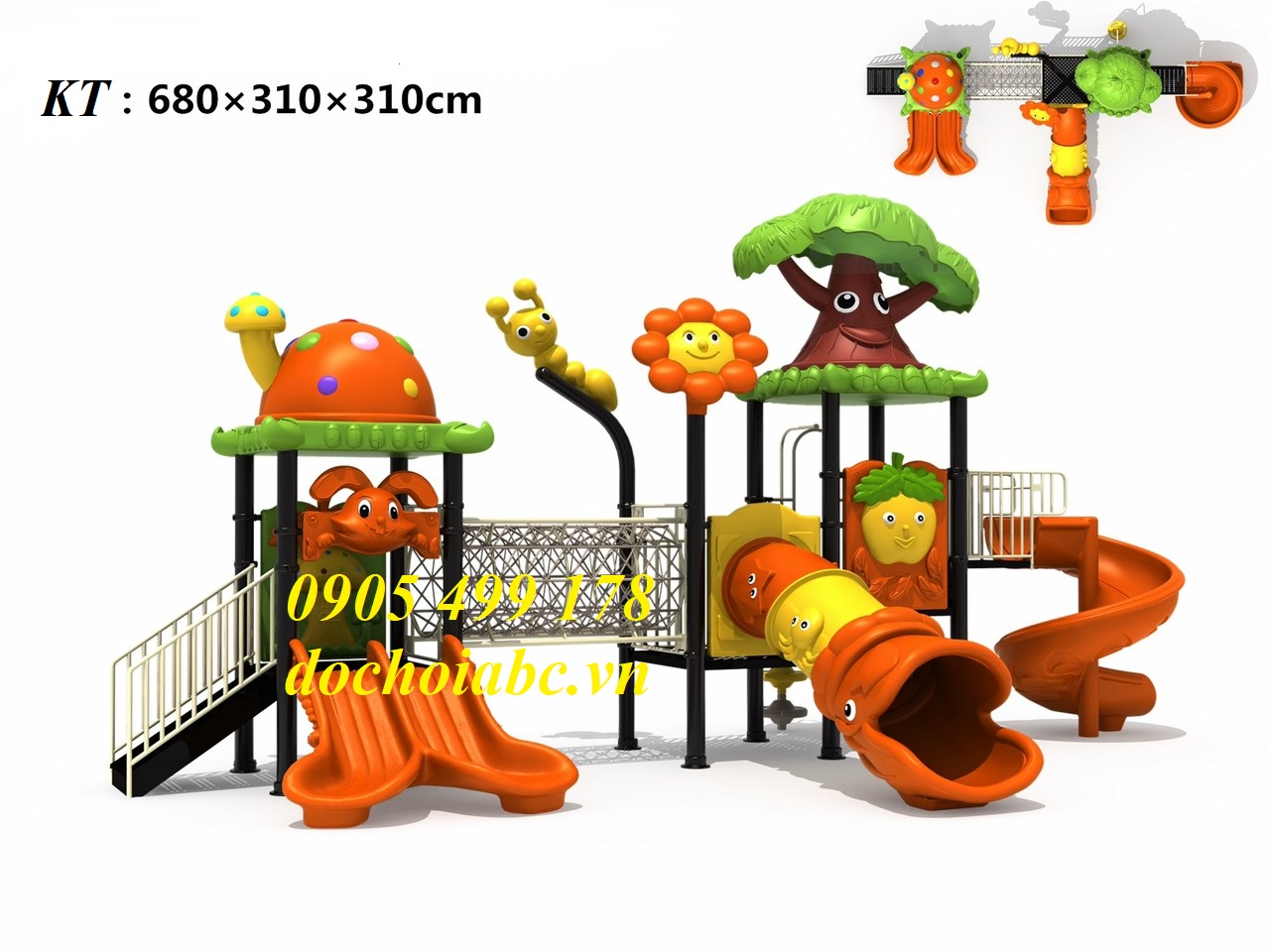 Bộ Cầu Trượt Liên Hoàn Ngoài Trời Cho Bé Tại Đà Nẵng