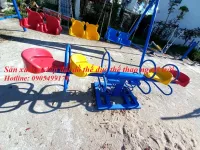 BẬP BÊNH LÒ XO 4 CHỖ NGOÀI TRỜI CHO BÉ