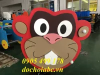 THÚ NHÚN LÒ XO 2 TẤM HÌNH CON KHỈ