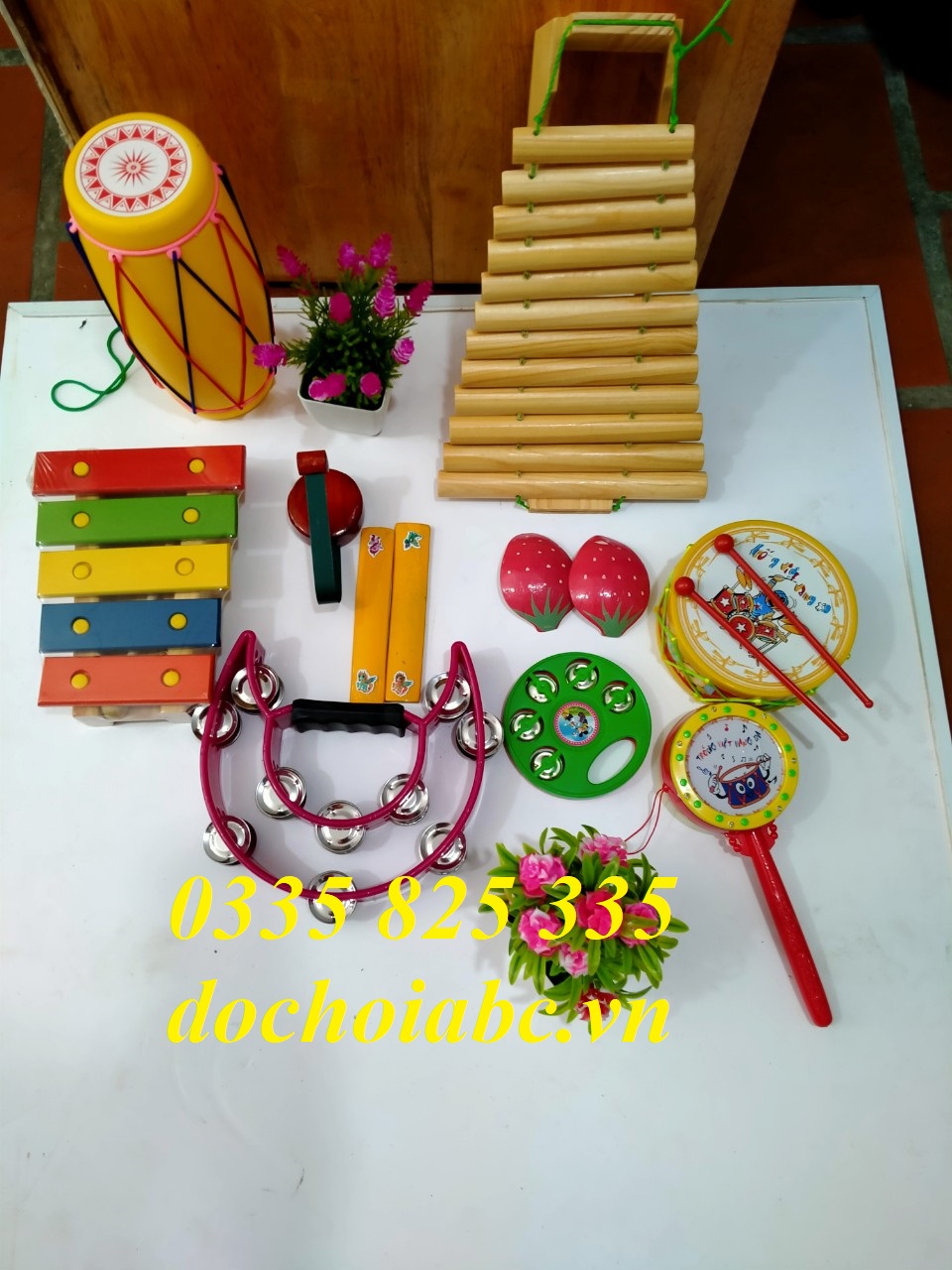 Bộ 10 đồ chơi cảm thụ âm nhạc cho trẻ em mầm non