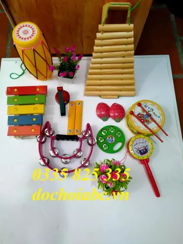 Bộ 10 đồ chơi cảm thụ âm nhạc cho trẻ em mầm non