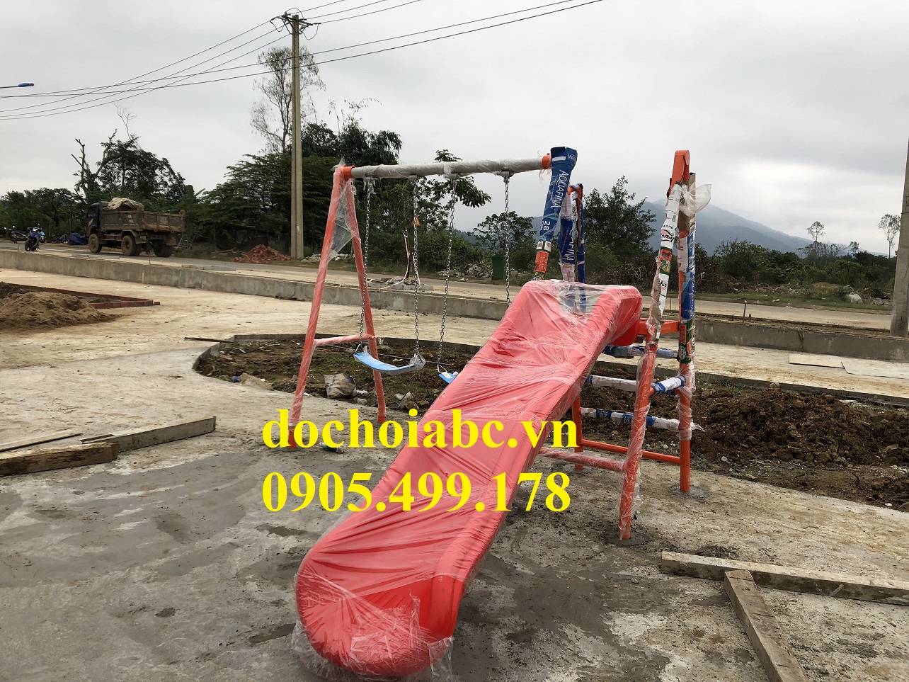 Bộ Cầu Trượt Xích Đu Cho Bé Ngoài Trời Giá Rẻ Chất Lượng Nhất