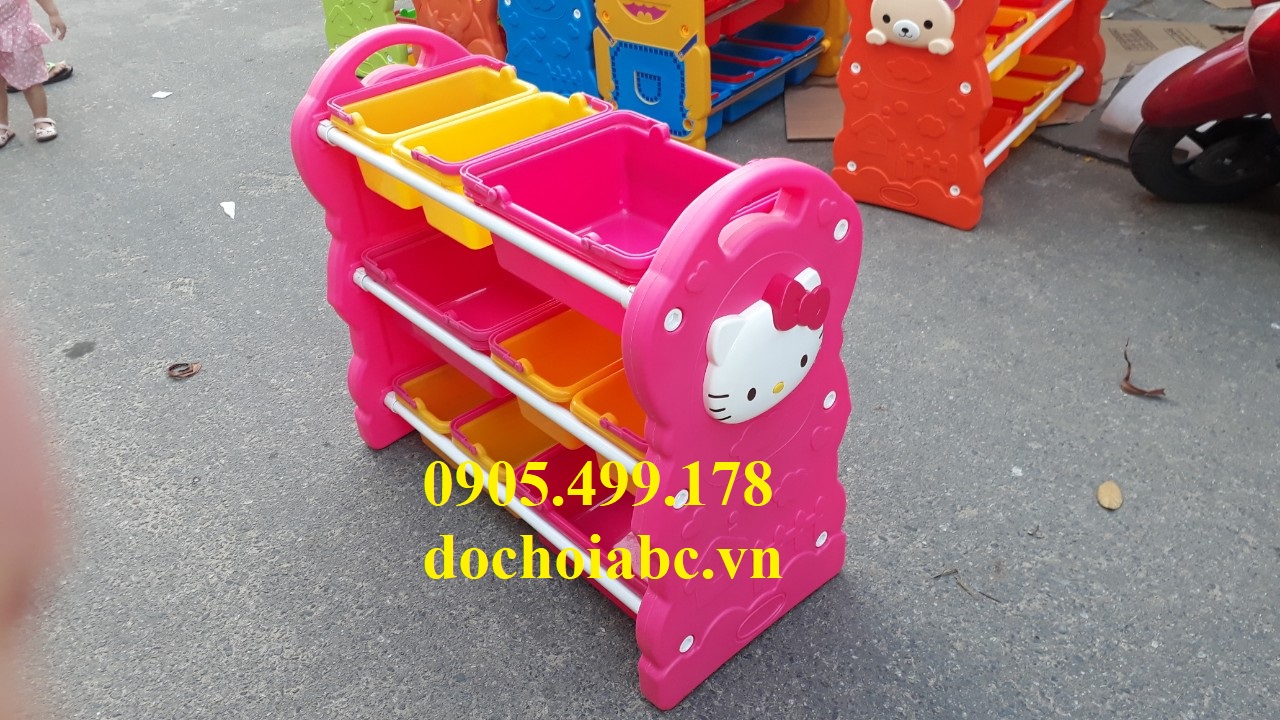 Kệ Nhựa Đựng Đồ Chơi Mầm Non ABC