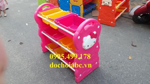 Kệ Nhựa Đựng Đồ Chơi Mầm Non ABC