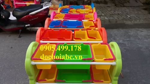 Kệ nhựa đựng đồ chơi trẻ em ABC (6)