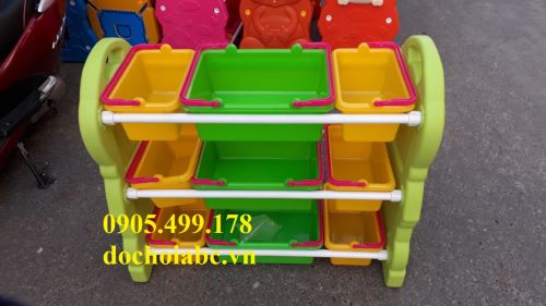 Kệ nhựa đựng đồ chơi trẻ em ABC (7)