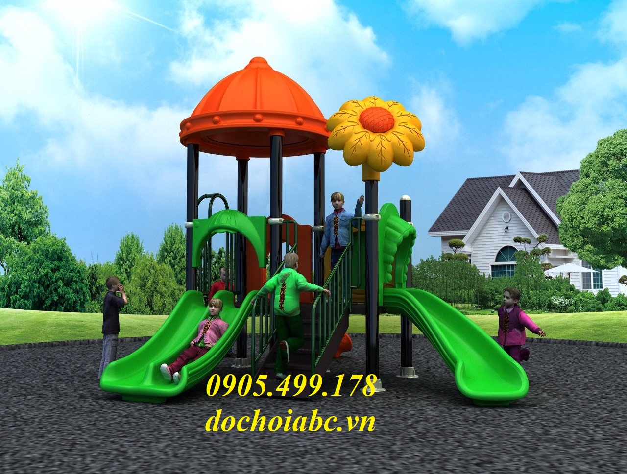 Cầu Trượt Liên Hoàn Nhập Khẩu Cho Bể Bơi - Công Viên Nước Tại Huế