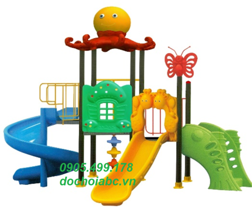 Cầu trượt liên hoàn nhập khẩu ngoài trời cho trẻ em  (15)