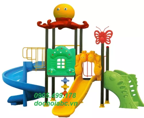 Cầu trượt liên hoàn nhập khẩu ngoài trời cho trẻ em  (15)