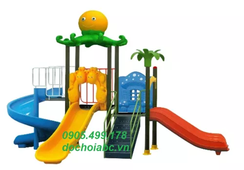Cầu trượt liên hoàn nhập khẩu ngoài trời cho trẻ em  (16)