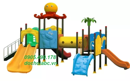 Cầu trượt liên hoàn nhập khẩu ngoài trời cho trẻ em  (27)