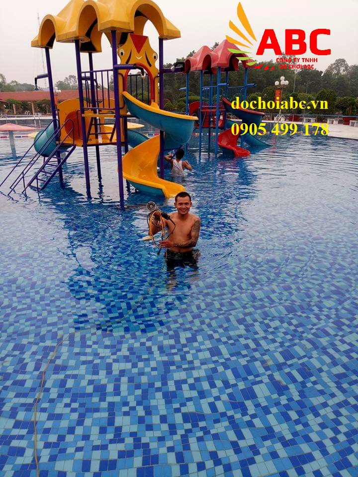 Thi Công Lắp Đặt Cầu Trượt Hồ Bơi – Thiết bị ABC