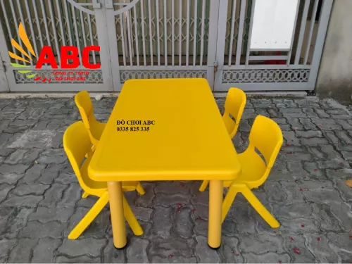 BỘ BÀN GHẾ NHỰA ĐÚC CAO CẤP DÀNH CHO TRẺ