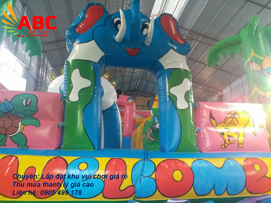 Nhà phao - nhà hơi hình voi