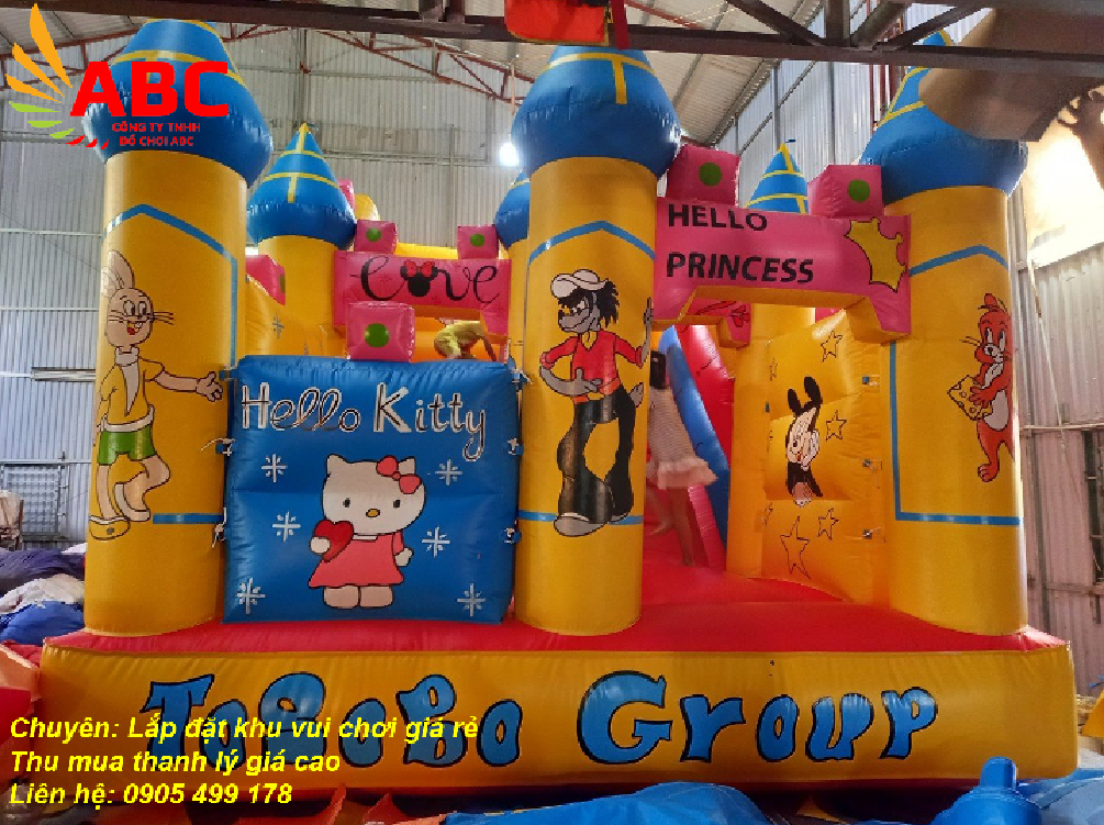 Nhà hơi - nhà phao lâu đài