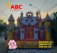 NHÀ PHAO, NHÀ HƠI - ĐỒ CHƠI MÔ HÌNH BƠM HƠI CHO BÉ