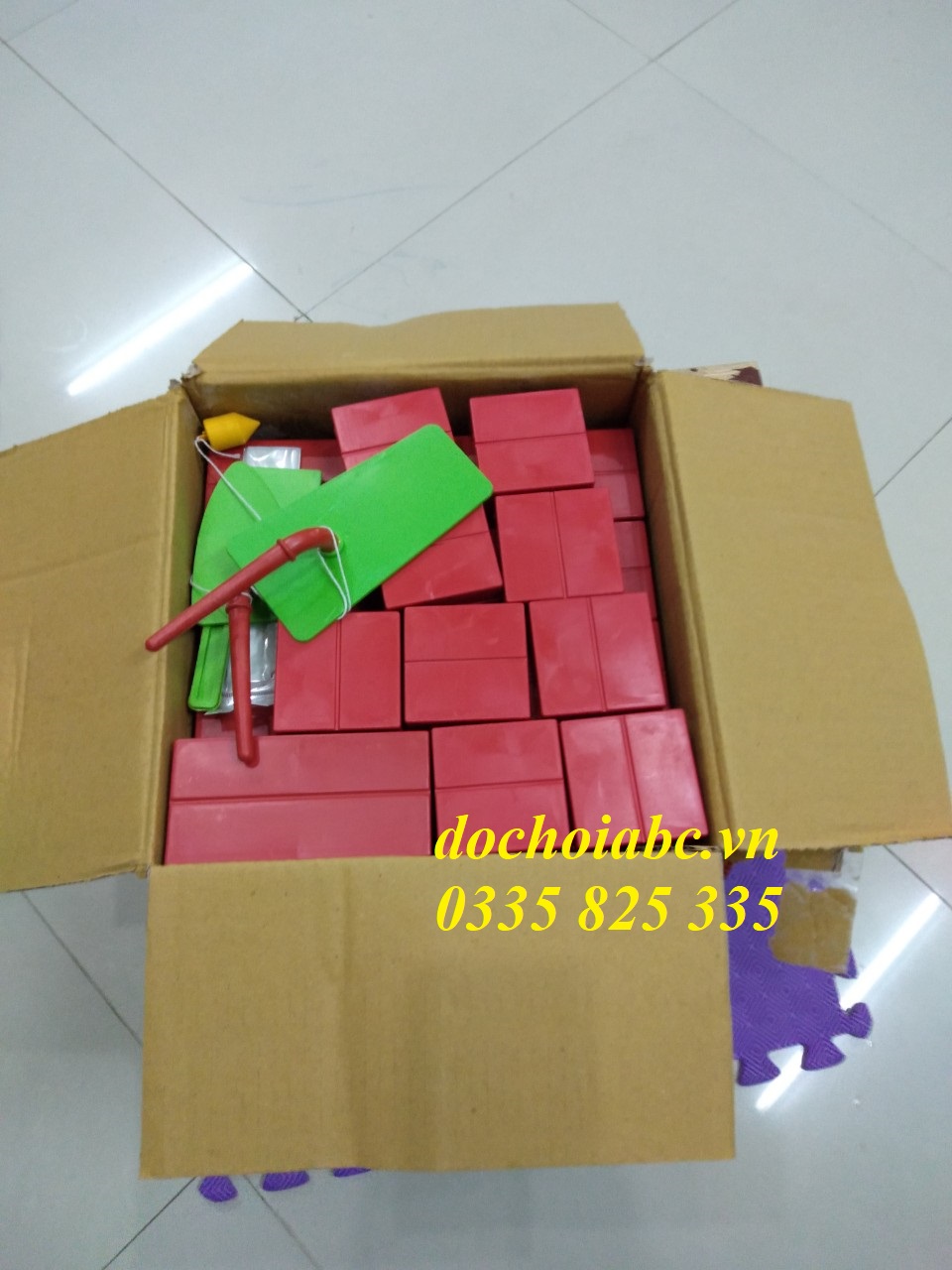 GẠCH THÙNG XÂY DỰNG - ĐỒ CHƠI MẦM NON