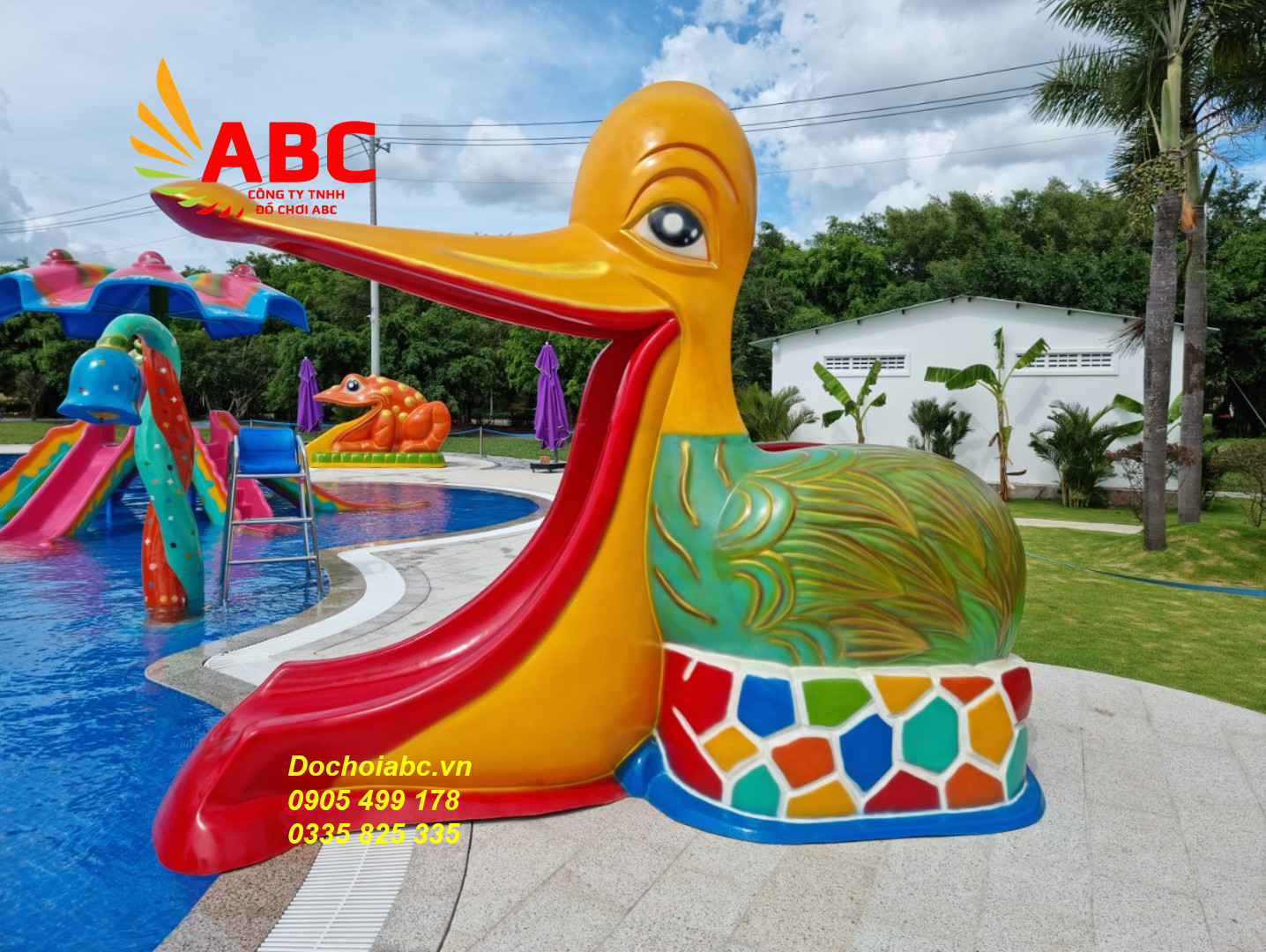 CẦU TRƯỢT ĐƠN SÂN CHƠI CÔNG VIÊN NƯỚC