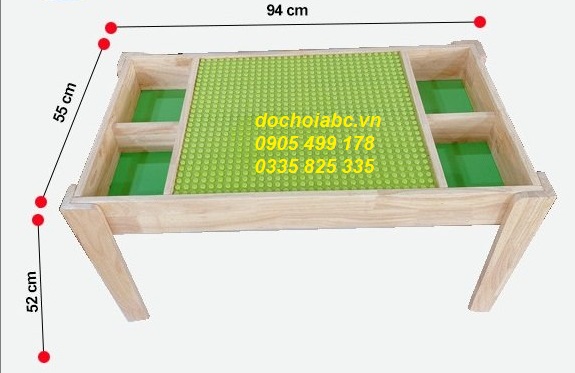 Bàn chơi xếp hình đa năng cho bé