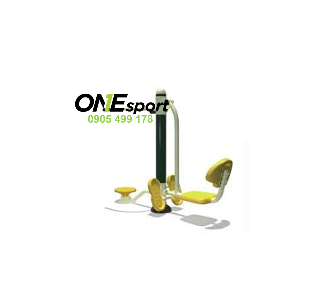 Cụm thiết bị tập đẩy chân kết hợp xoay eo ngoài trời