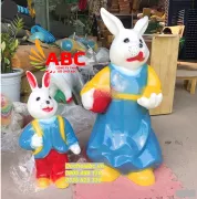 Tượng Thỏ mẹ và Thỏ con