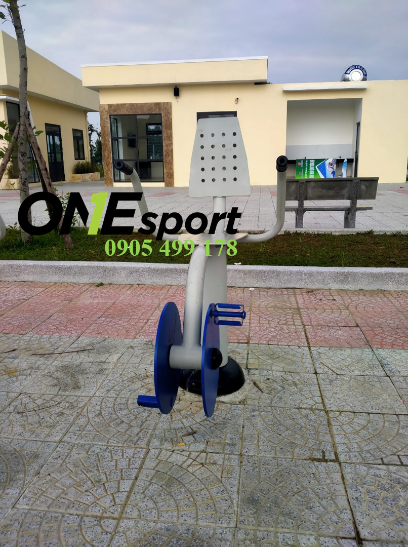 Thiết bị thể dục ngoài trời đạp xe có tựa lưng